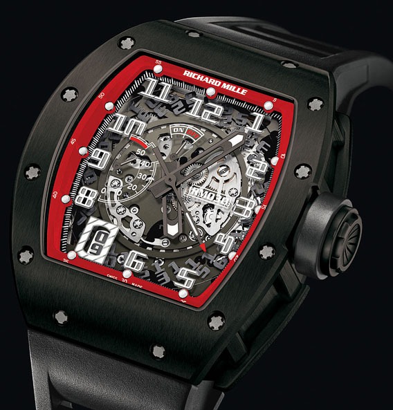 Replica Richard Mille RM 030 Watch RM 030 Black Night Black DLC Titanium Replica Richard Mille RM 030 Watch RM 030 Black Night Black DLC Titanium